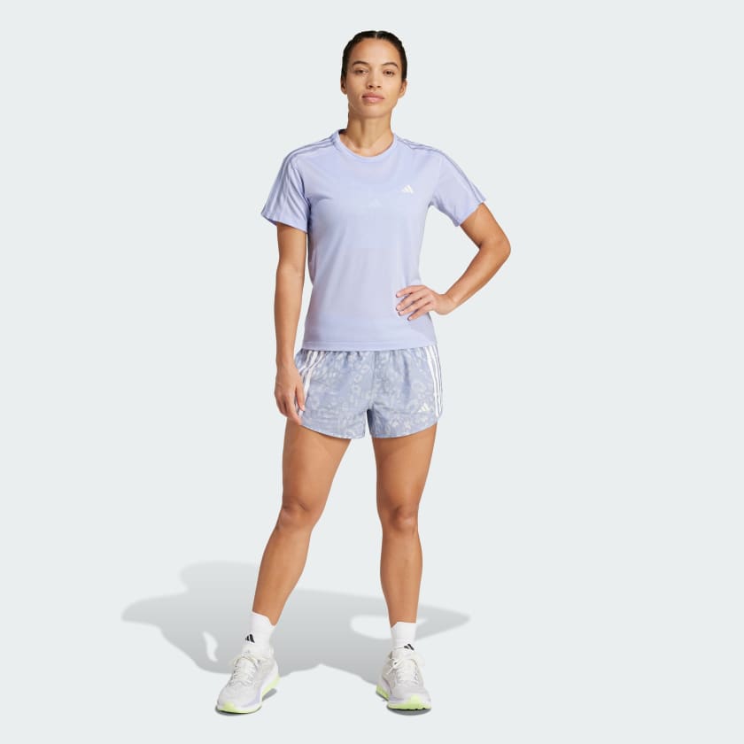 Women's adidas Own the Run CLIMACOOL 3-Stripes Shorts