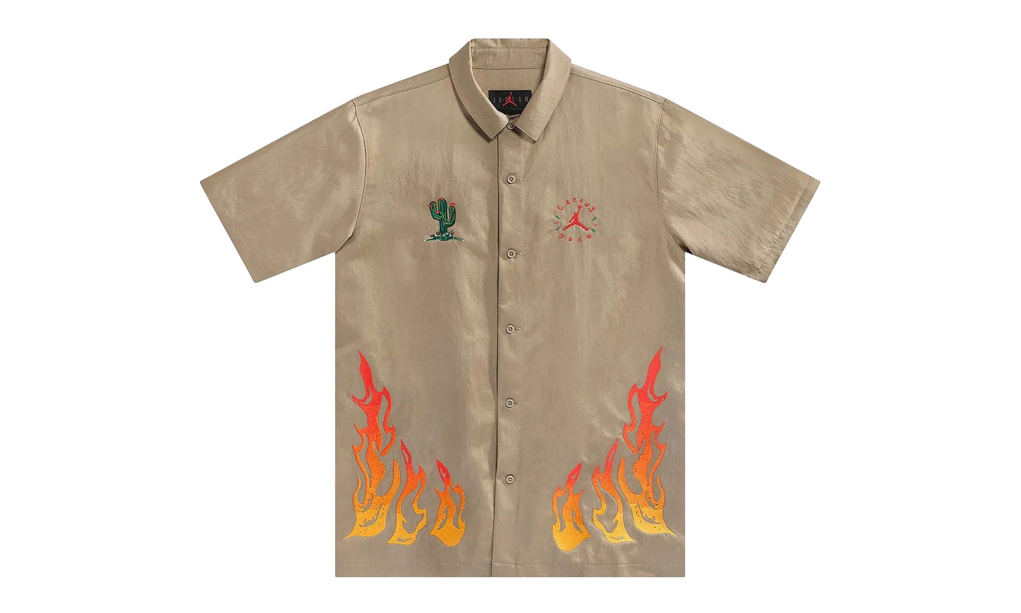 CACTUS JACK BUTTON DOWN SHIRT "Beige" CW3128 247