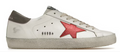 Golden Goose Super Star White Red Grey