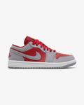 NIKE AIR JORDAN1 LOW WMNS HOMAGE SPLIT GYM RED CEMENT GREY