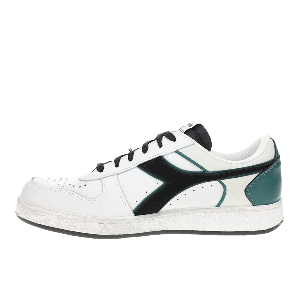 Magic Basket Low Icona Leather Lace Up Sneakers
