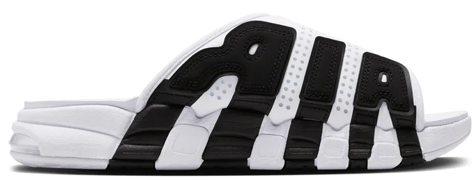 Air More Uptempo Slide White Black