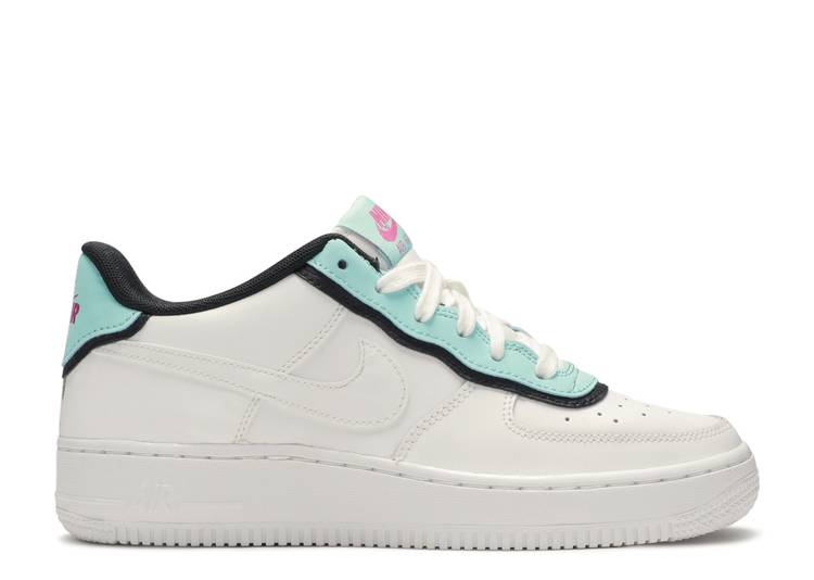 AIR FORCE 1 LOW GS DOUBLE LAYER AQUA BLACK (GS)