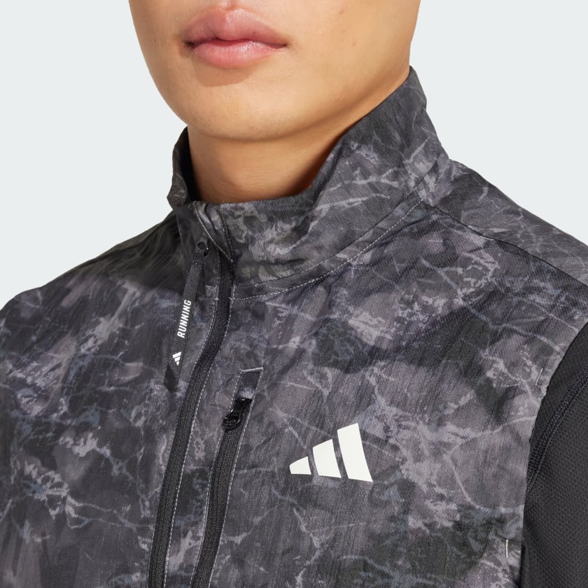 Men's adidas Own The Run Spray Dye Vest