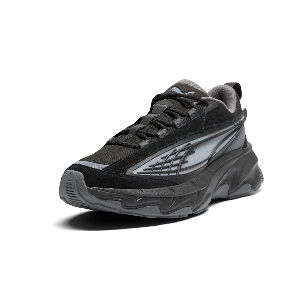 Carbon Particle Lace Up Sneakers