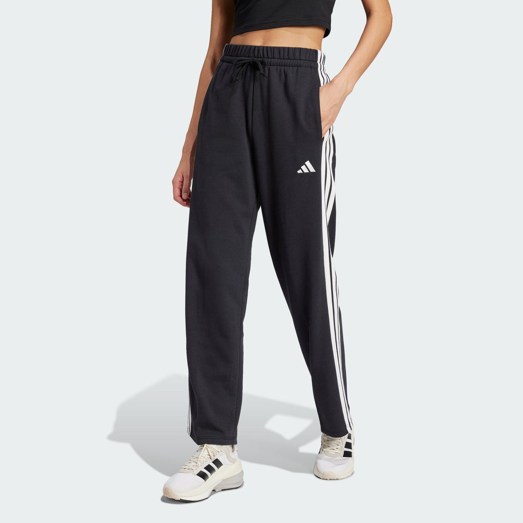 Women's adidas Essentials 3-Stripes Open Hem French Terry Pants