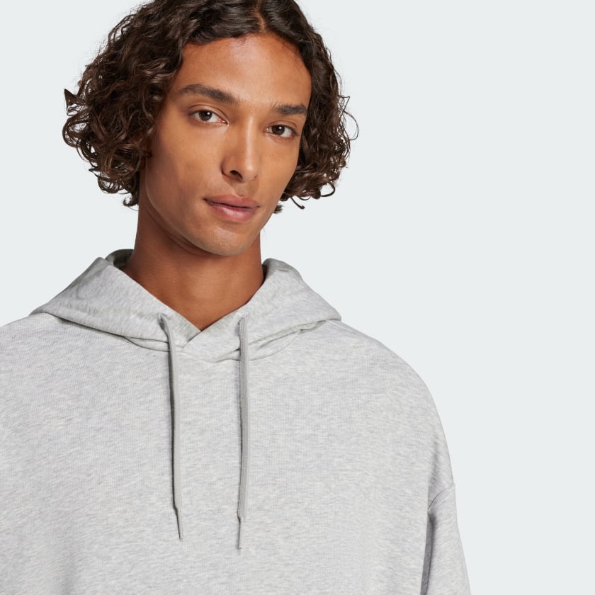 Men's adidas Essentials Loose-Fit 3 Bar Logo French Terry Hoodie