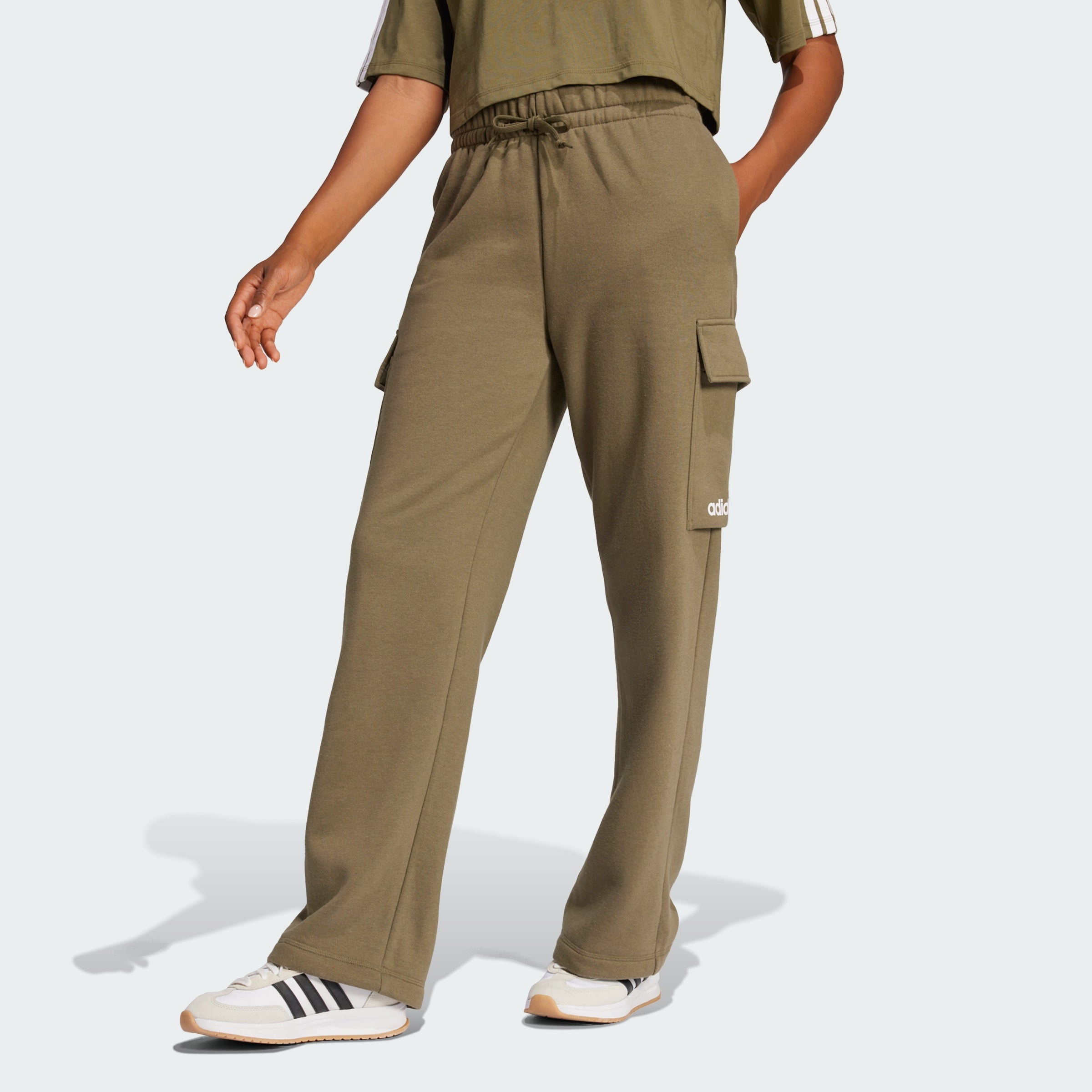 Women's adidas Essentials Linear Fleece Cargo Pants