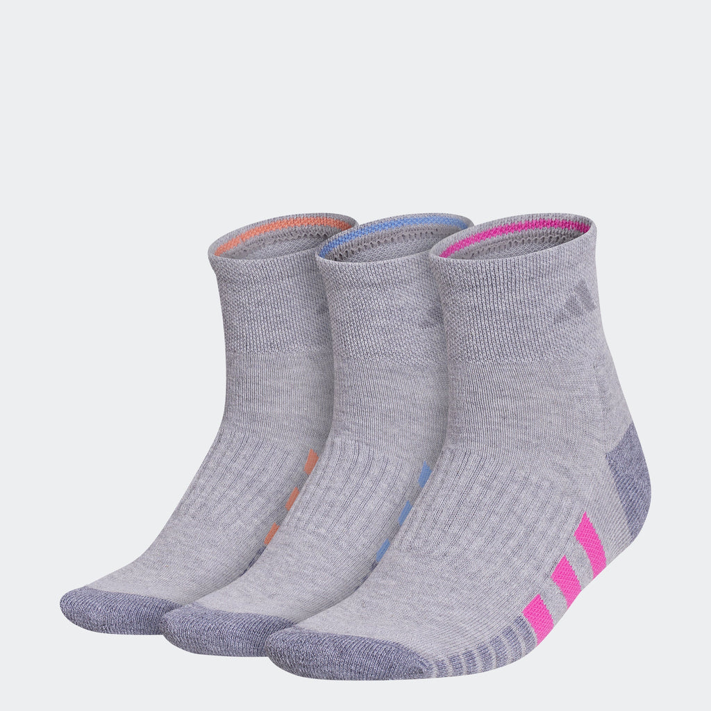 Cushioned Quarter Socks 3 Pairs