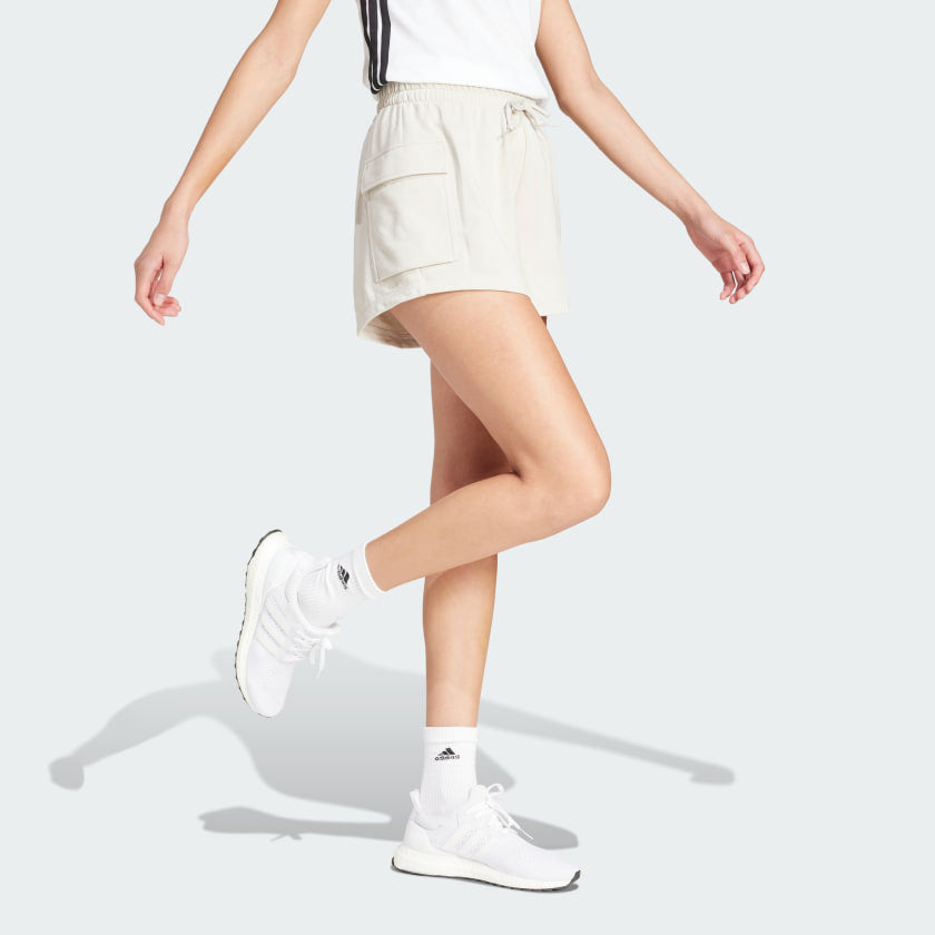 Women's adidas Essentials Small Logo French Terry Cargo Shorts