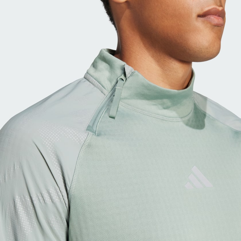 Men's adidas Ultimate Hi Vis Reflective 1/2-Zip Top