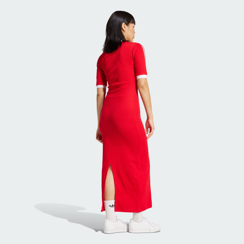 Women's adidas Adicolor 3-Stripes Knit V-Neck Dress