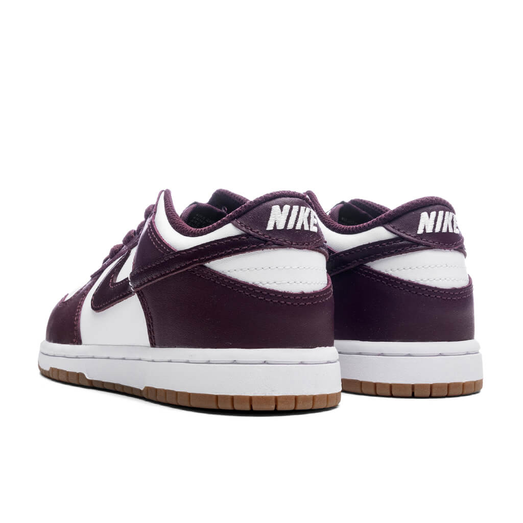 Dunk Low BP (PS) - White/Burgundy Crush/Gum Light Brown