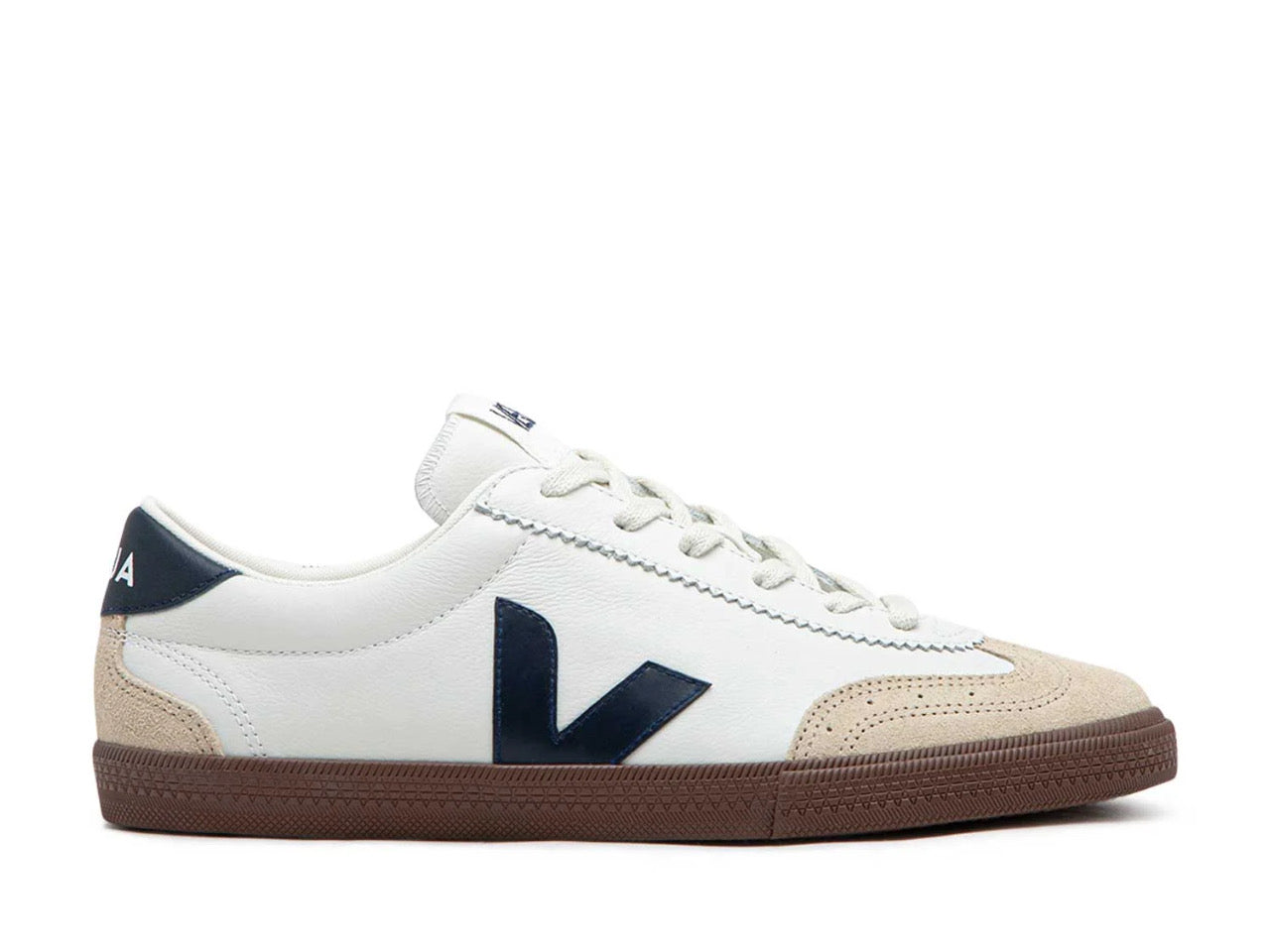 Volley Campo Leather White Nautico Bark (WOMENS)