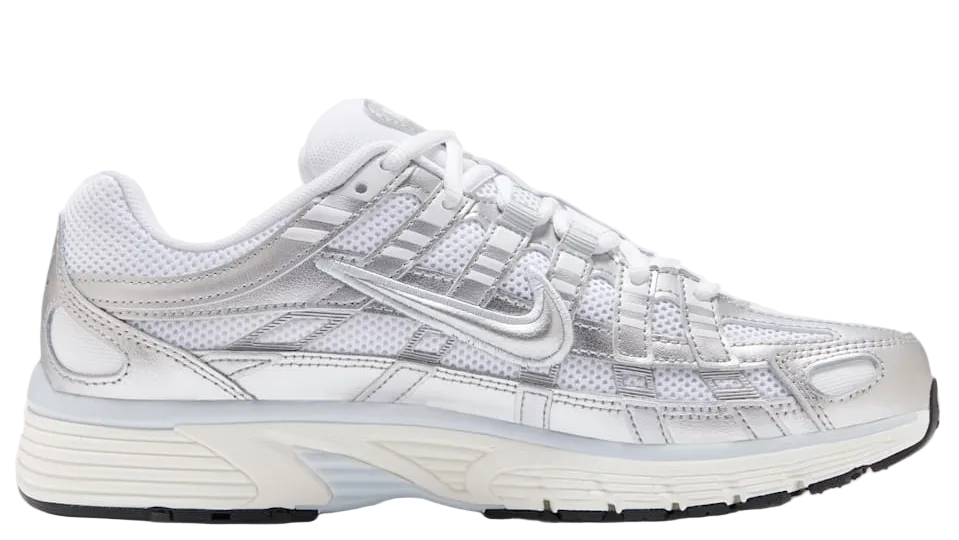 P 6000 White Blue Tint Sail Metallic Silver (Women's)