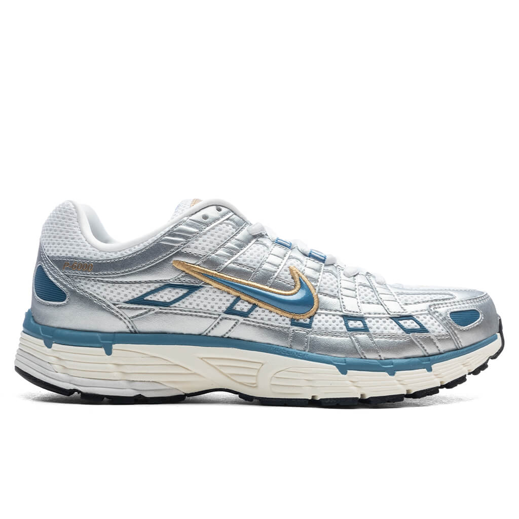 P - 6000 - White/Aegean Storm/Metallic Silver