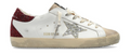 Golden Goose Super Star White Bordeaux Silver (W)