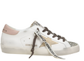 Golden Goose Super Star Glitter White Platinum Yellow (Women's)