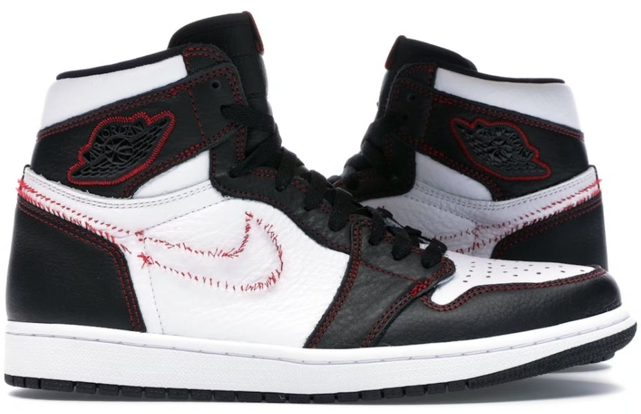 1 Retro High Defiant White Black Gym Red