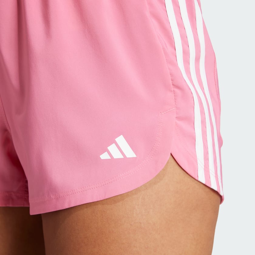 Women's adidas Pacer Training 3-Stripes Woven High-Rise Shorts