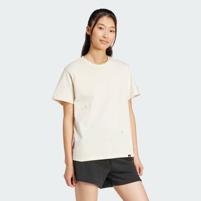 Women's adidas Lounge Slide Graphic Tee