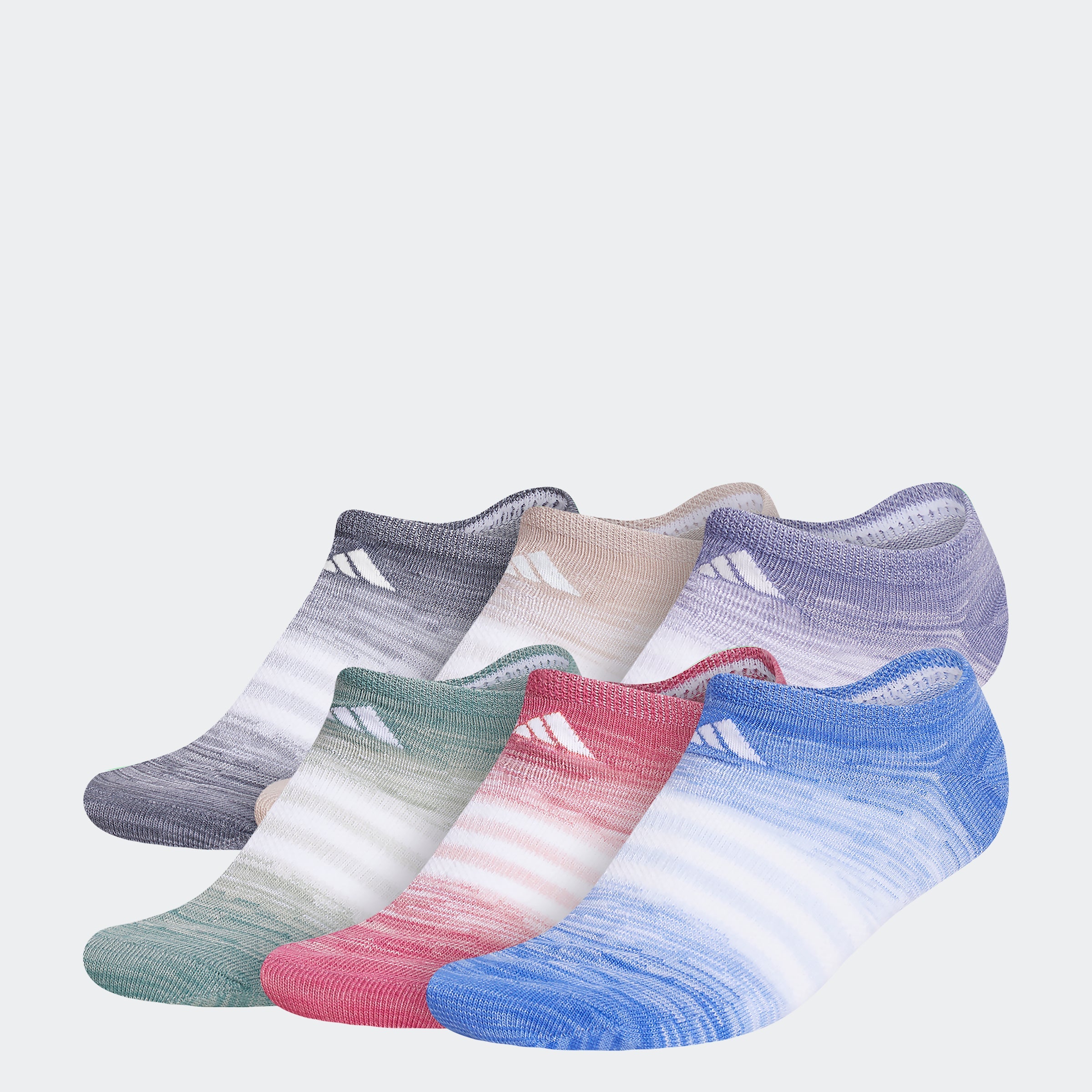 Superlite Ombré No-Show Socks 6 Pairs