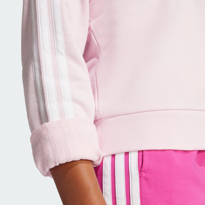 Women's adidas Essentials 3-Stripes French Terry V-neck Sweatshirt