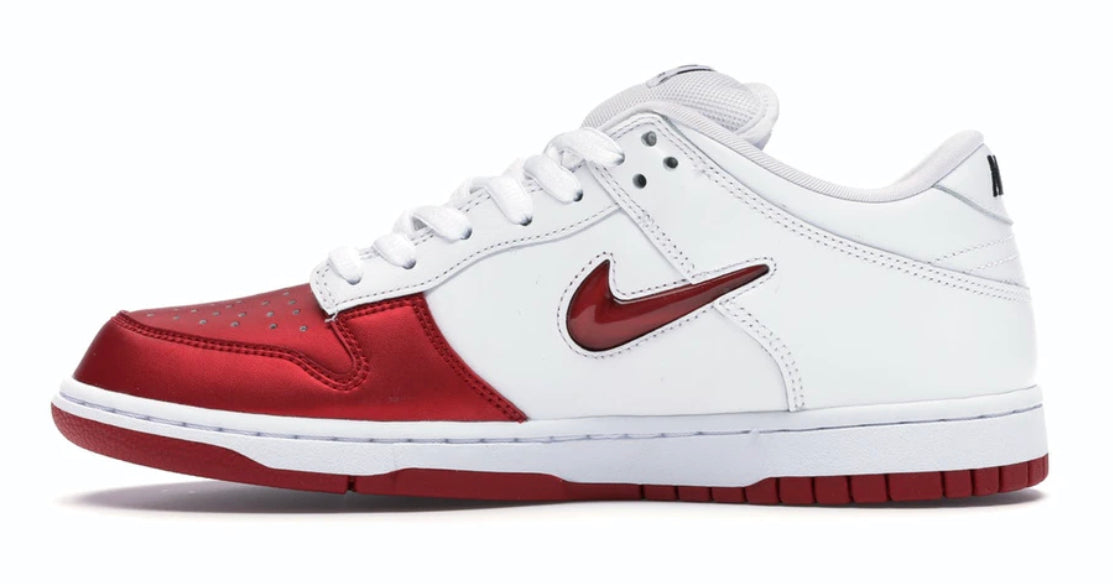 SB Dunk Low Jewel Swoosh Red