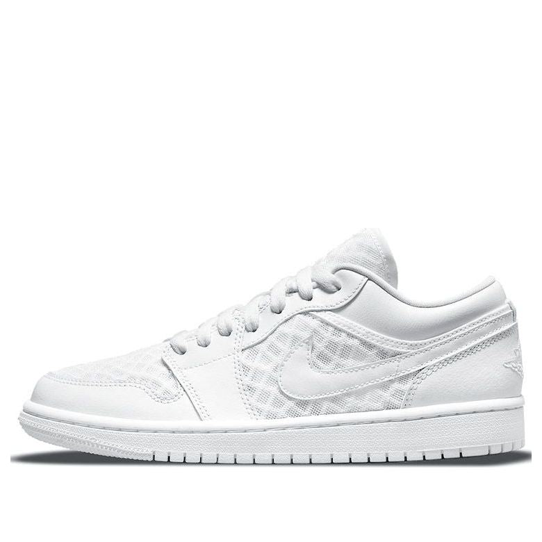 (WMNS) Air Jordan 1 Low Breathe 'Triple White'  DC9508-100 Iconic Trainers