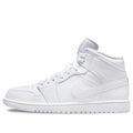 Air Jordan 1 Mid 'Triple White' 2022  554724-136 Vintage Sportswear