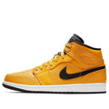 Air Jordan 1 Mid 'University Gold Black'  554724-700 Classic Sneakers